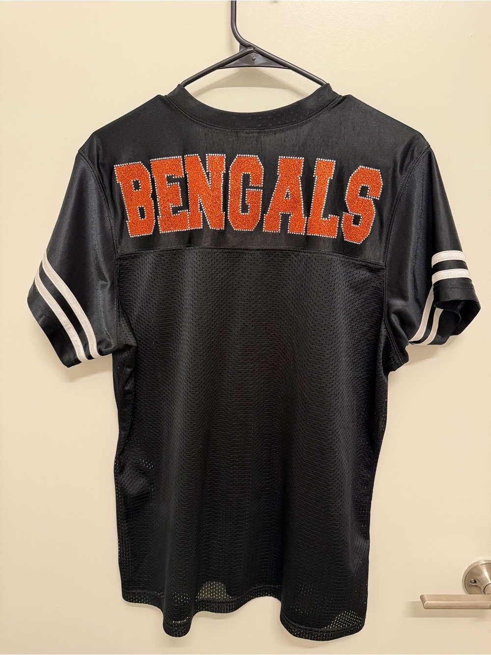 Black Bengals Short-Sleeve Mesh Fan Jersey